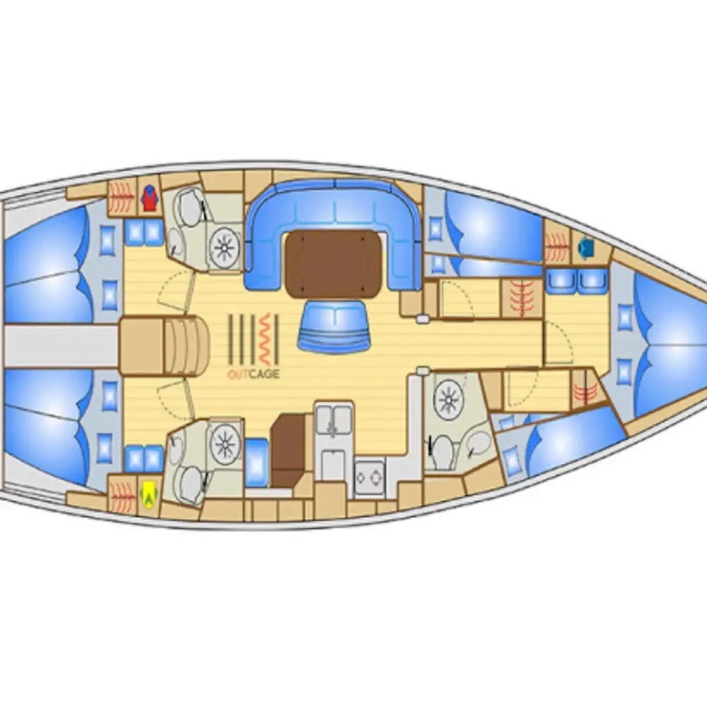 Matrimonial cabin 2 3