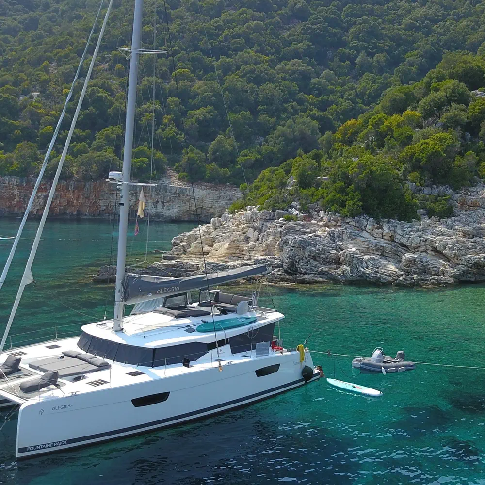 Main image of catamaran, Saona 47 Crewed   "Alegria"