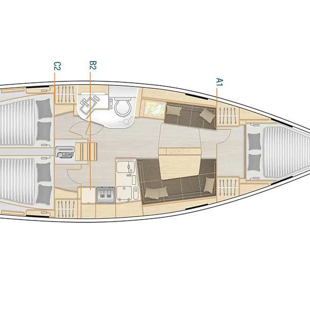 Tecla - Water maker, Solar Panel - BOTH SAILS triradial, Retractabile Bow Trust 11