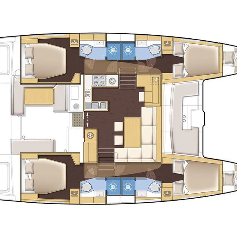 AEROPI  |⛵ VIP, Skippered Only, Watermaker, Generator, AC, BBQ 9