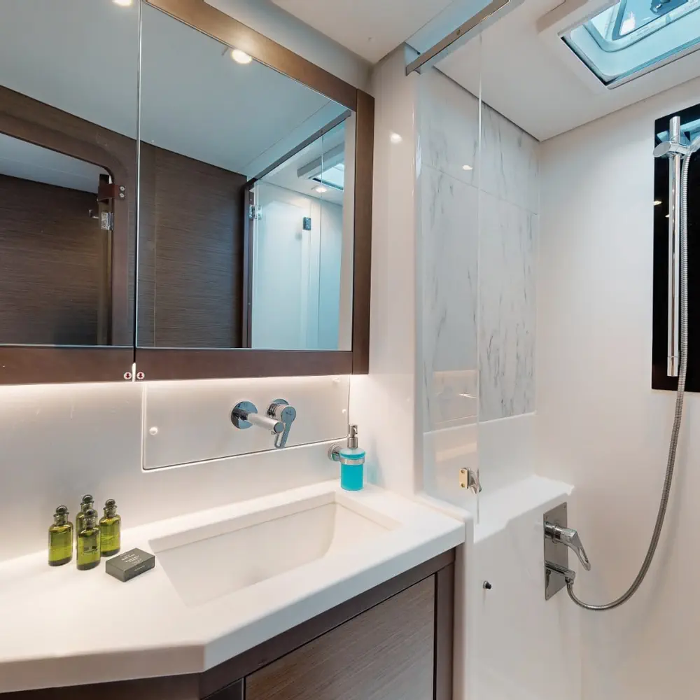 BUENA SUERTE (VIP EQUIPPED, Generator, Air-condition, Watermaker, Teak cockpit, Wine Cooler, Bowthruster, Full enclosure large bimini, electric oven, 4-heater gas stove, 2 SUP, Wifi) Refit 2024 *Skippered only* 13
