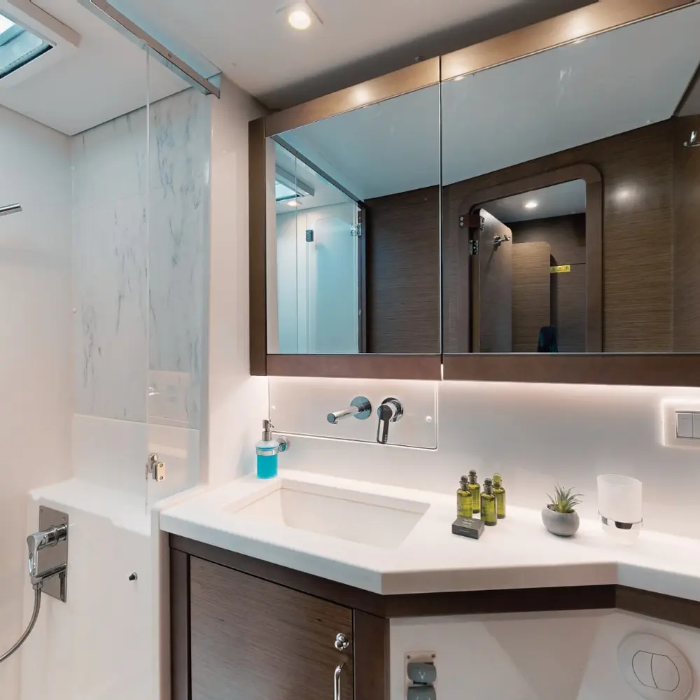 BUENA SUERTE (VIP EQUIPPED, Generator, Air-condition, Watermaker, Teak cockpit, Wine Cooler, Bowthruster, Full enclosure large bimini, electric oven, 4-heater gas stove, 2 SUP, Wifi) Refit 2024 *Skippered only* 23