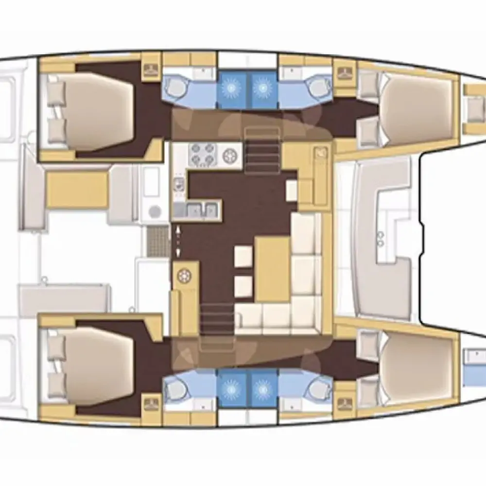BUENA SUERTE (VIP EQUIPPED, Generator, Air-condition, Watermaker, Teak cockpit, Wine Cooler, Bowthruster, Full enclosure large bimini, electric oven, 4-heater gas stove, 2 SUP, Wifi) Refit 2024 *Skippered only* 27