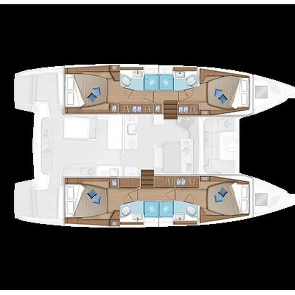 CASS (generator, air condition, water maker, inverter, teak cockpit, underwater lights, 2 SUP free of charge) 17