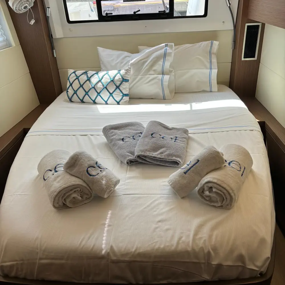CEL (EXCLUSIVELY VIP EQUIPPED, Generator, Air-condition, Watermaker, Full Teak cockpit, Underwater lights, Icemaker, Dishwasher, Highfield dinghy, 20hp outboard, TV, 2 SUP, Composite bimini, Wifi) *Skippered only* 22