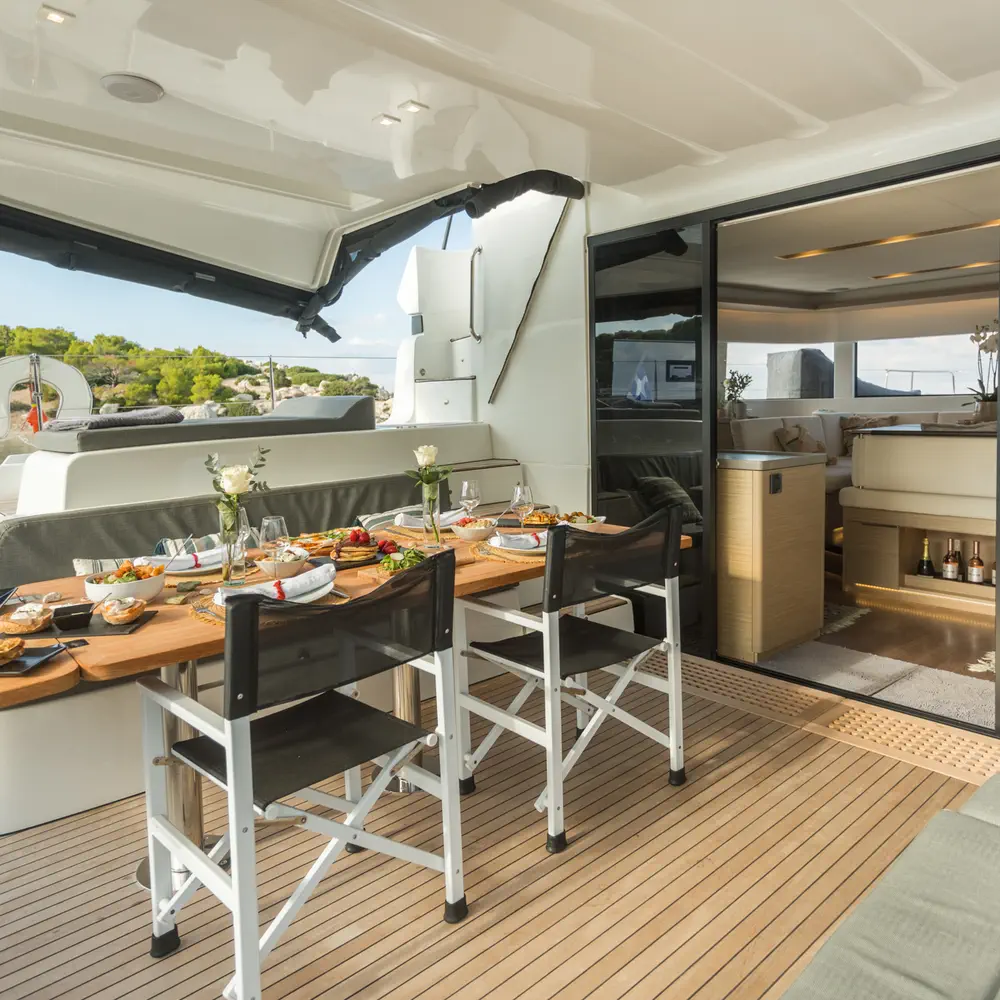 JEWEL (Charter rate includes VAT, Skipper Fee, Generator, Air-condition, Watermaker, Icemaker, Dishwasher, 2 SUP, Tubes, Kids Water-ski, Sea scooter, Electric BBQ) *Skippered only* 5