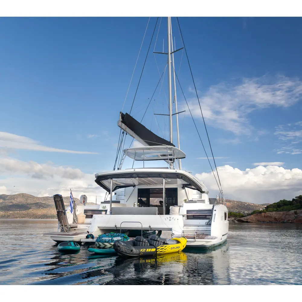 JEWEL (Charter rate includes VAT, Skipper Fee, Generator, Air-condition, Watermaker, Icemaker, Dishwasher, 2 SUP, Tubes, Kids Water-ski, Sea scooter, Electric BBQ) *Skippered only* 55