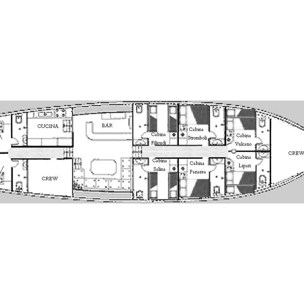 (CabinLipari - double bed + single bed) Kaptan Yilmaz II 1